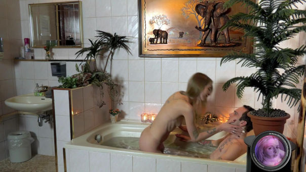 After a hard day of work it's time to have a bath